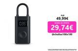 Xiaomi Mijia Bomba de Aire Portátil 1S, Inflador Xiaomi 150 PSI con Batería Recargable de 2000 mAh
