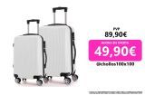 OM HOME Maleta de Viaje, Equipaje de Mano, Cabina ABS+PC, 4 Ruedas mudas 360º