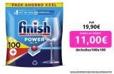 Finish Powerball Power All in 1 Pastillas para el lavavajillas Limón, 100 pastillas