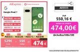 Google Pixel 7 5G Smartphone Pantalla OLED de 6,3″ FHD+ 8GB/128GB