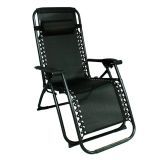 Tumbona reclinable TB25MM plegable negro 108x60x160 cm