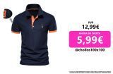 AIOPESON-Polo de algodón 35% con bordado para hombre ajustado. Mucho colores