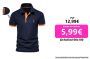 AIOPESON-Polo de algodón 35% con bordado para hombre ajustado. Mucho colores