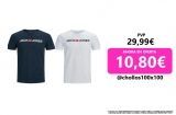 Jack & Jones Hombre Pack 2 Camisetas de Algodón Serie CORE Primavera Verano. Envío Gratis