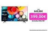 Hisense 65A6EG (65 Pulgadas) 2022 Series – Smart TV 4K UHD con Dolby Vision HDR