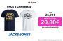 Jack & Jones Hombre Pack 2 Camisetas De Algodón Primavera Verano . ENVIO GRATIS