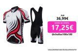 Conjunto de ropa de ciclismo para Hombre, maillot de manga corta y culotte con almohadillas de gel