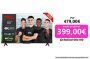 TV LED 65″ – TCL 65P635, LCD, 4K HDR TV, Google TV, Control por voz, Smart TV, Dolby Audio, HDR10, Negro