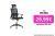 Silla de oficina ergonomica negra con respaldo en malla de nylon edm