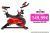 Maketec Fit-Force JTB615 Bicicleta Spinning, Adultos Unisex, Rojo, Estandar