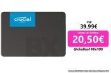 Crucial BX500 500GB Disco Duro SSD Interno SATA 2,5″ 3D NAND