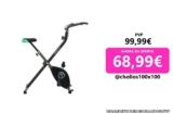 Cecotec Bicicleta Estática Plegable X-Bike. Pulsómetro, Pantalla LCD, Resistencia Variable