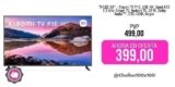 TV LED 65″ – Xiaomi TV P1E, UHD 4K, Quad A55 1.5 GHz, Smart TV, Android TV, 20 W, Dolby Audio™, DTS-HD®, Negro