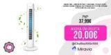Aigostar Duke – Ventilador de Torre, 3 Velocidades, Oscilación de 85º, Silencioso, Diseño Compacto, Fácil Instalación, 82 cm de Alto. Ventilador de Pie Portátil 45W, Color blanco