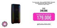 Torre de sonido – Samsung MX-ST40B/ZF, Bluetooth, Sonido Bidireccional, Batería integrada, Resistente al agua, Negro
