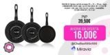 FAGOR ® Optimax set de sartenes 20 + 24 + 28 cm, negra, antiadherente doble capa, acero esmaltado de 1,5 mm de espesor, apta para todo tipo de cocinas y lavavajillas, incluido inducción, fácil uso