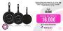 FAGOR ® Optimax set de sartenes 20 + 24 + 28 cm, negra, antiadherente doble capa, acero esmaltado de 1,5 mm de espesor, apta para todo tipo de cocinas y lavavajillas, incluido inducción, fácil uso