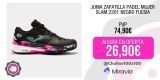 JOMA ZAPATILLA PADEL MUJER SLAM 2201 NEGRO FUCSIA