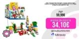 LEGO 71403 Super Mario Pack Inicial: Aventuras con Peach, Figura Interactiva de Princesa, Toad Amarillo, Juguete de Construcción, Regalo de Mario Bros para Niños de 6+ Años