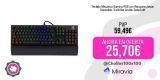 Teclado Mecánico Gaming RGB con Reposamuñecas Separable, Switches Azules DeepSolid
