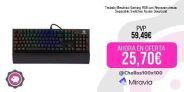 Teclado Mecánico Gaming RGB con Reposamuñecas Separable, Switches Azules DeepSolid