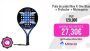 Pala de pádel Nox X-One Blue + Protector + Muñequera
