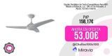 Cecotec Ventilador de Techo EnergySilence Aero 460. Mando a Distancia, Luz, 106 cm de Diámetro, 3 Aspas, Función invierno