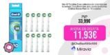 Oral-B Precision Clean cabezales de recambio con tecnología CleanMaximiser para cepillo de dientes eléctrico Blanco Pack de 10 unidades