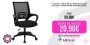 T-Lovendo – Silla de Oficina Giratoria Escritorio con Soporte Lumbar Ruedas Despacho Estudio