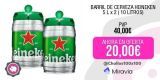 BARRIL DE CERVEZA HEINEKEN 5 L x 2 ( 10 LITROS)