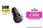Essager-cargador USB tipo C para coche, dispositivo de carga rápida de 54W, 4,0, 3,0, FCP, SCP, PD, para Xiaomi, iPhone 12, 13, 14 Pro