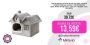 Casa de invierno con forma de casa para gatos, tienda de campaña cálida para mascotas, cojín extraíble para gatos, Perrera de felpa suave, cueva para Chihuahua, cama para gatitos