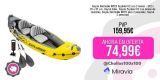 Intex 68307NP – Kayak hinchable Explorer K2 con 2 remos 312 x 91 x 51cm. Ideal para 2 personas