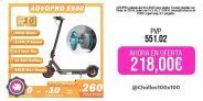 AOVOPRO-patinete eléctrico ES80 para adultos, Scooter plegable con Motor de 350W, batería de 10,5 Ah, 31 KM/H, velocidad máxima de 35KM, superrango, 8,5 pulgadas