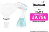 Vaporizador para ropa de 1500 W 2 en 1 Eliminador de arrugas de tela y plancha para ropa Calentamiento rápido de 35 s Tanque de agua desmontable de 300 ml Vaporizador portátil de mano con cepillo