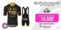 JUMBO VISMA-Conjunto de Ropa de Ciclismo, Maillot de manga corta transpirable, color negro, para verano, Sui