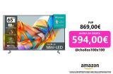Hisense 65U6KQ Mini-LED VIDAA Smart TV, 65 Pulgadas Televisor, con Quantum Dot Colour, Full Array Local Dimming, Dolby Vision  Dolby Atmos, AirPlay, Procesador Hi-View Engine (Nuevo 2023)