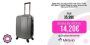 Maleta Avión Equipaje de Mano Viaje Cabina Trolley ABS Rígida 4 Ruedas Maleta de cabina rigida con asa telescopica 55x35x20CM