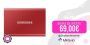 Disco duro SSD 1 TB – Samsung T7, Externo, USB Tipo C, SSD, Rojo
