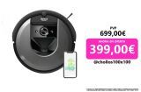 iRobot Roomba Combo i8 Robot Aspirador y Friegasuelos 2 en 1 Cepillos Goma antienredos Ideal Mascotas Mapeo avanzado y selección Zonas Navegación Inteligente Recarga y reanuda Control por Voz y App.
