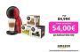 Krups Nescafé Dolce Gusto Piccolo XS KP1A35AS – Cafetera de cápsulas de 15 bares,0.8L capacidad, caliente en 40 s, modo eco, color rojo, incluye 3 packs de café variado