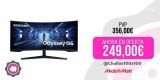 Monitor gaming – Samsung G5 LC34G55TWWPXEN, 34″, UWQHD, 1 ms, 165Hz, Negro