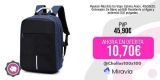 Ryanair-Mochila De Viaje Cabina Avion, 40x30x20, Ordenador De Mano portátil Resistente al Agua y antirrobo15,6 pulgadas