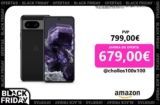 Google Pixel 8 – Smartphone Android libre con Cámara Pixel avanzada, batería con autonomía de 24 horas y potentes funciones de seguridad – Obsidiana, 128GB