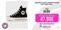 Zapatillas Converse plataforma bota lona negra unisex