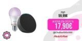 Pack de Echo Pop Altavoz inteligente con Alexa, Antracita + Bombilla inteligente Philips Smart LED, 8,5 W (Eq. 60 W) A60 E27, Luz Blanca y Colores