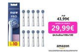 Oral-B Pro Sensitive Clean Recambios para Cepillo de Dientes Eléctrico, Pack de 10 Cabezales, Blanco – Originales