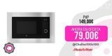 Microondas integrable – OK OMWG 2022-31 BI DM, 800 W, 5 niveles de potencia, 20 l, Con Grill, Gris y Negro