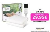 TOPS Colchón eléctrico con 3 niveles de temperatura, calentador de cama, apagado automático, calentador de colchón lavable, protección contra el sobrecalentamiento (150 x 80 cm)