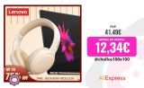 Lenovo-auriculares inalámbricos TH30, cascos con Bluetooth 5,3, plegables, deportivos, con micrófono, para música, 250mAh